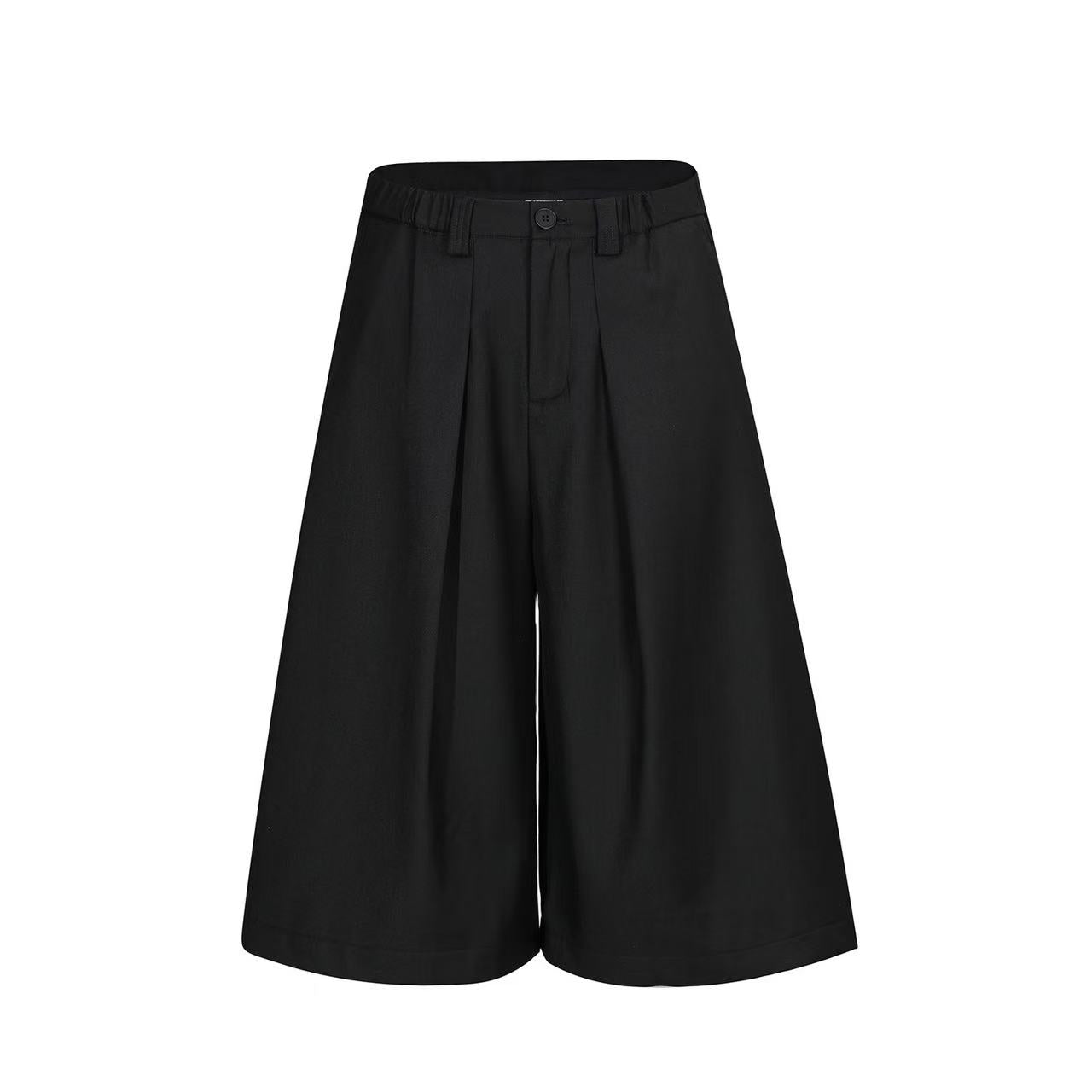 Streetwear Clean-Fit Wide-Leg Shorts