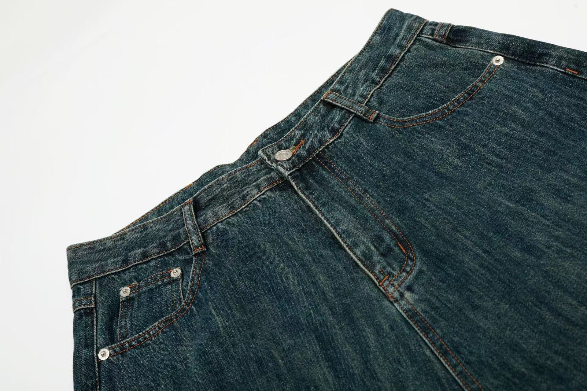 Vintage Washed Wide-Leg Jorts