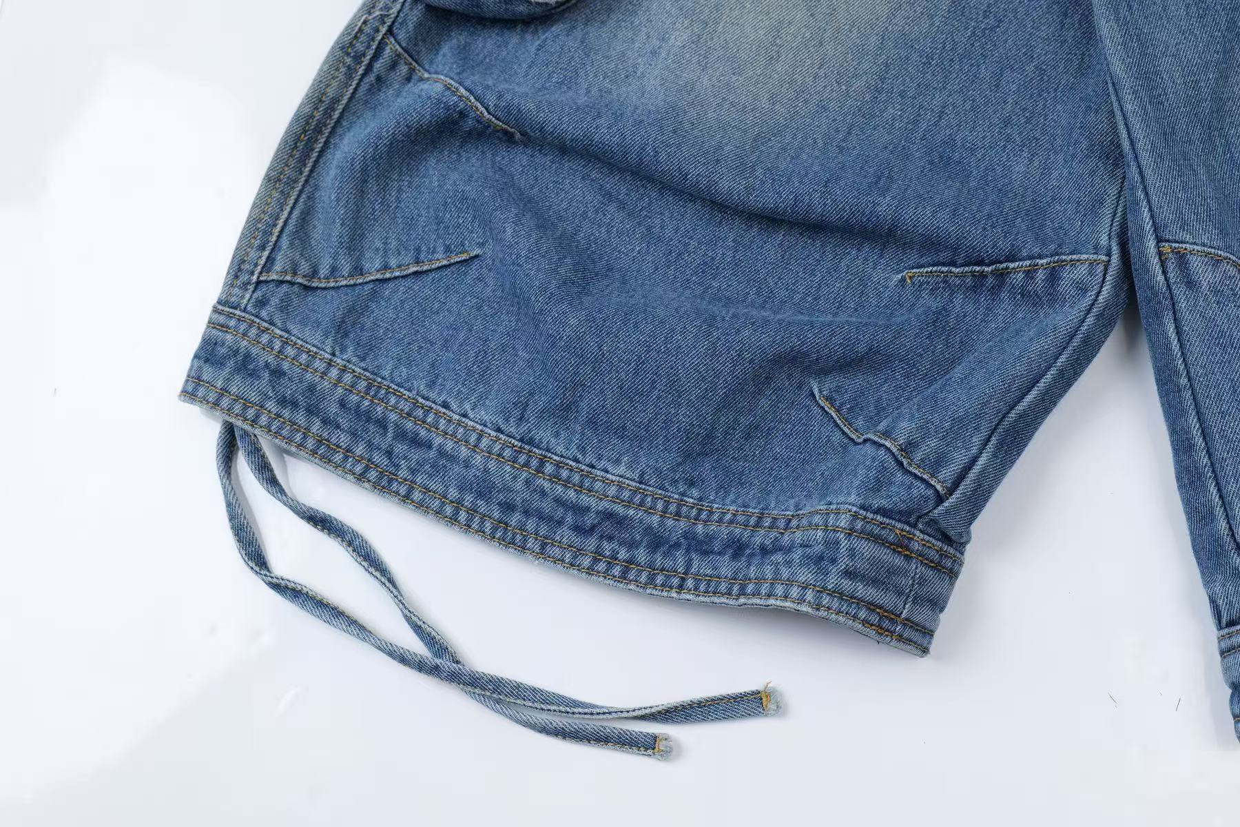 Vintage Washed Cargo Wide-Leg Jorts
