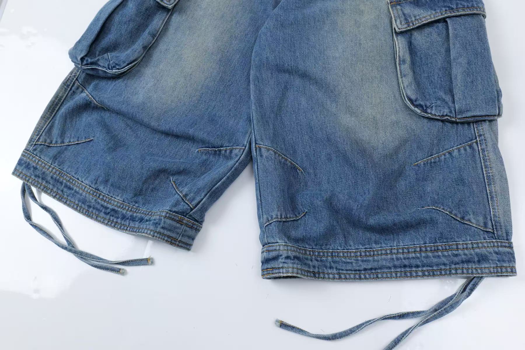 Vintage Washed Cargo Wide-Leg Jorts