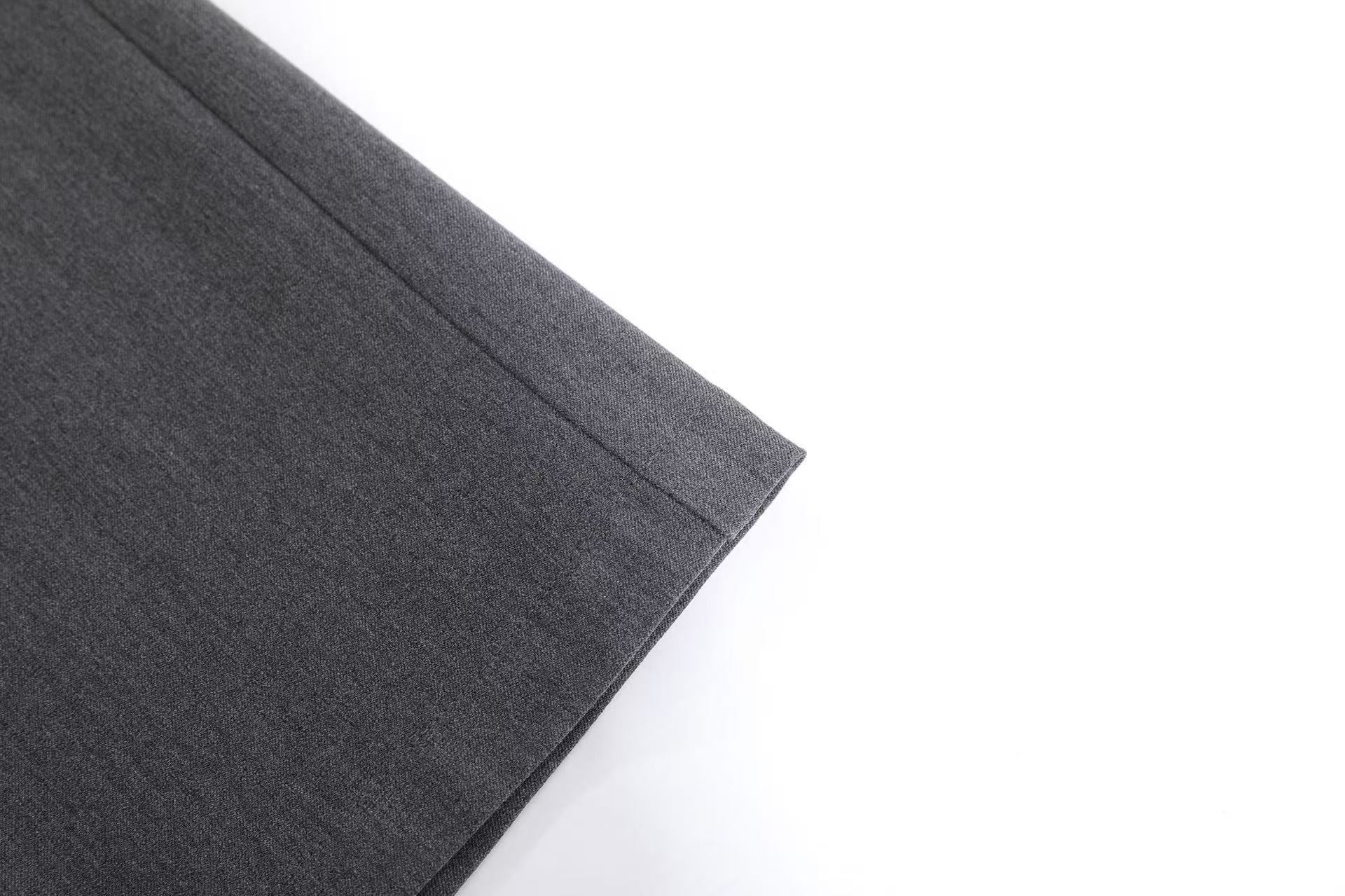 Wrap Front Pleated Wide-Leg Shorts