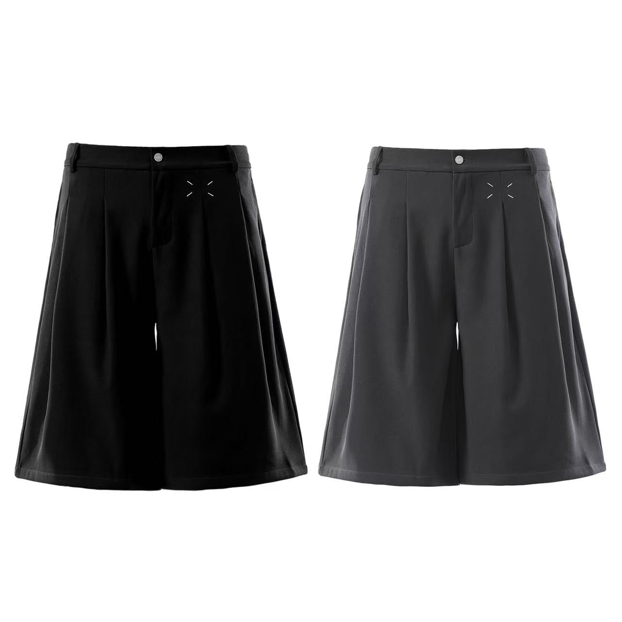 Streetwear Clean-Fit Wide-Leg Shorts