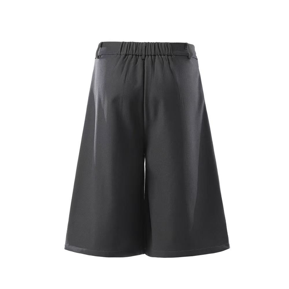 Streetwear Clean-Fit Wide-Leg Shorts