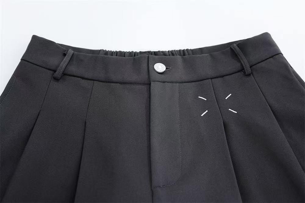 Streetwear Clean-Fit Wide-Leg Shorts