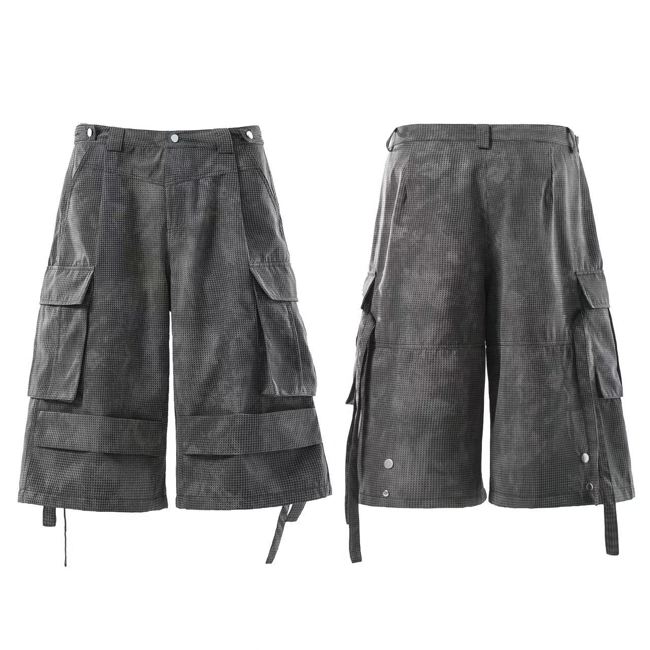 Streetwear Baggy Wide-Leg Cargo Jorts