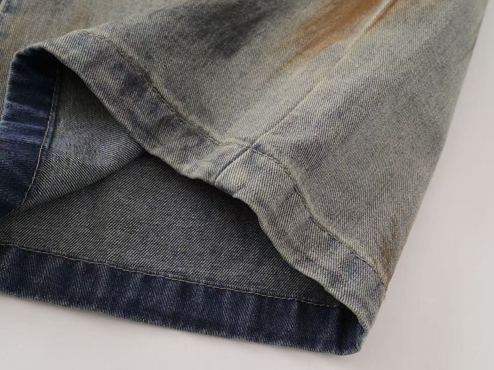 Wasteland Dirt Washed Wide-Leg Jorts