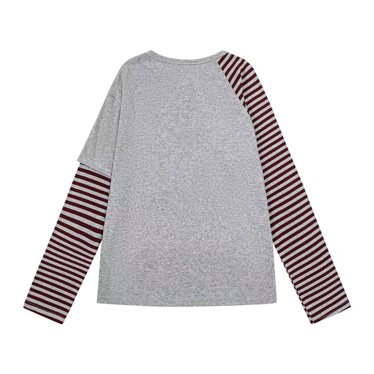 Faux Two-piece Y2K Punk Long Sleeve