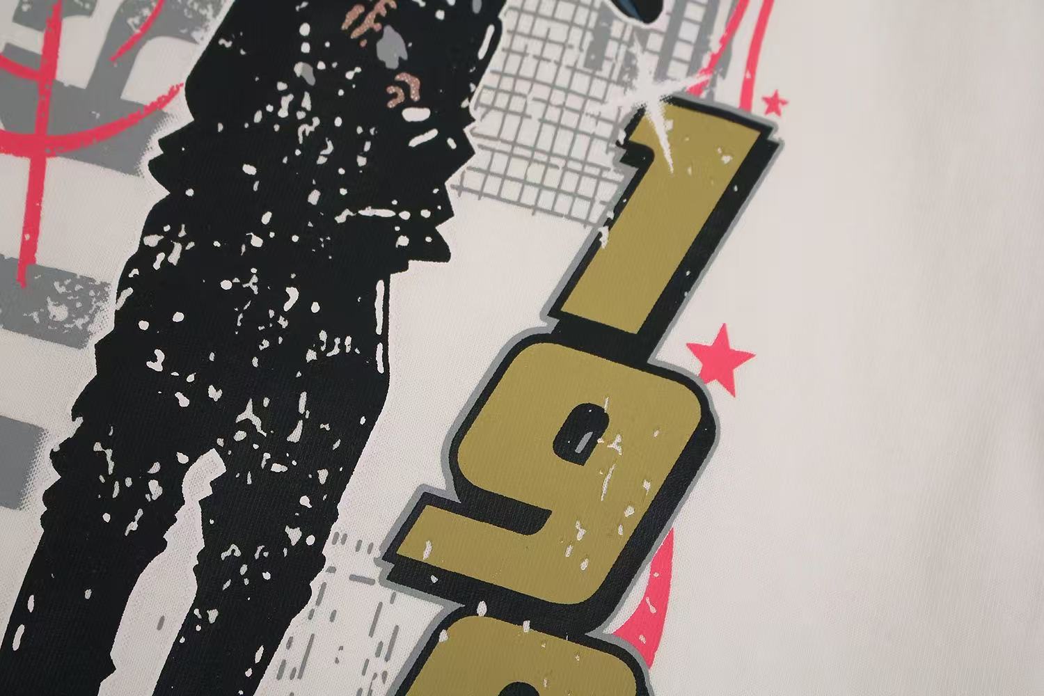 Streetwear Hip Hop Trio Graphic Print T-Shirt