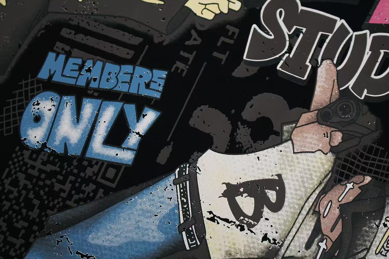 Streetwear Hip Hop Trio Graphic Print T-Shirt