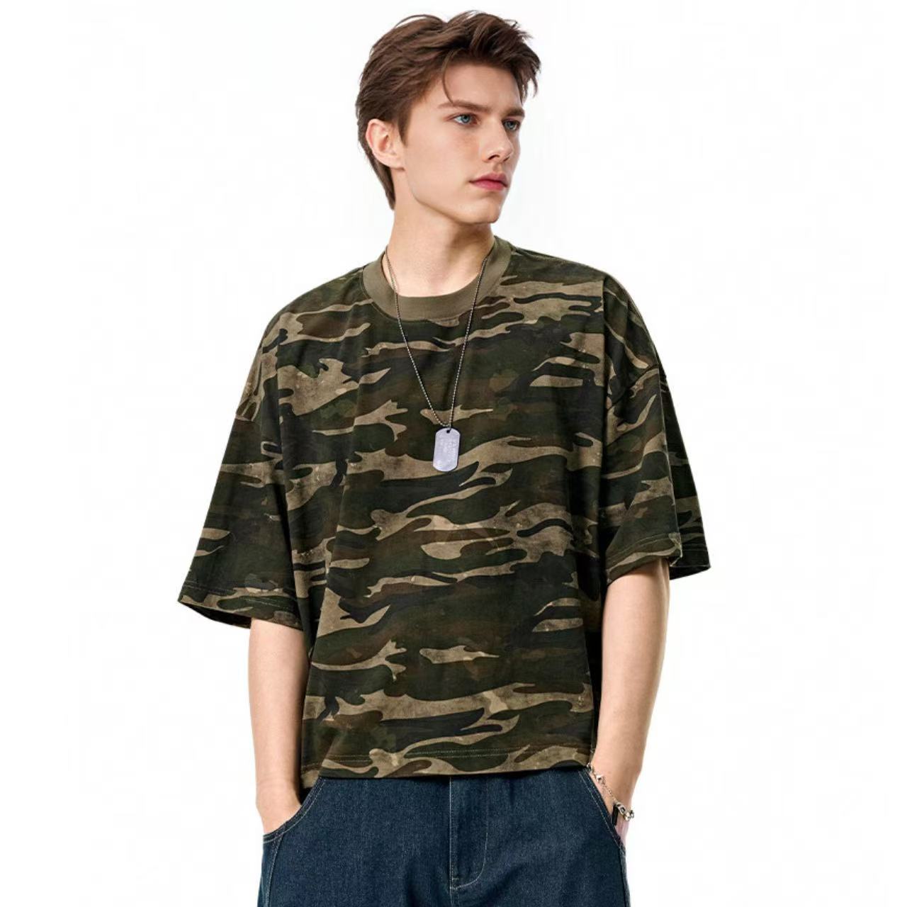 Vintage Camo Boxy Fit T-Shirt