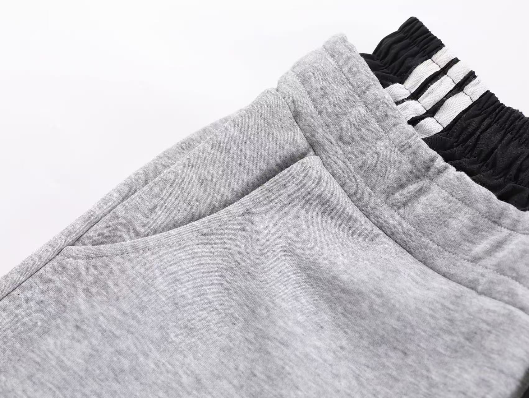 Streetwear Side Stripe Baggy Wide-Leg Sweatpants