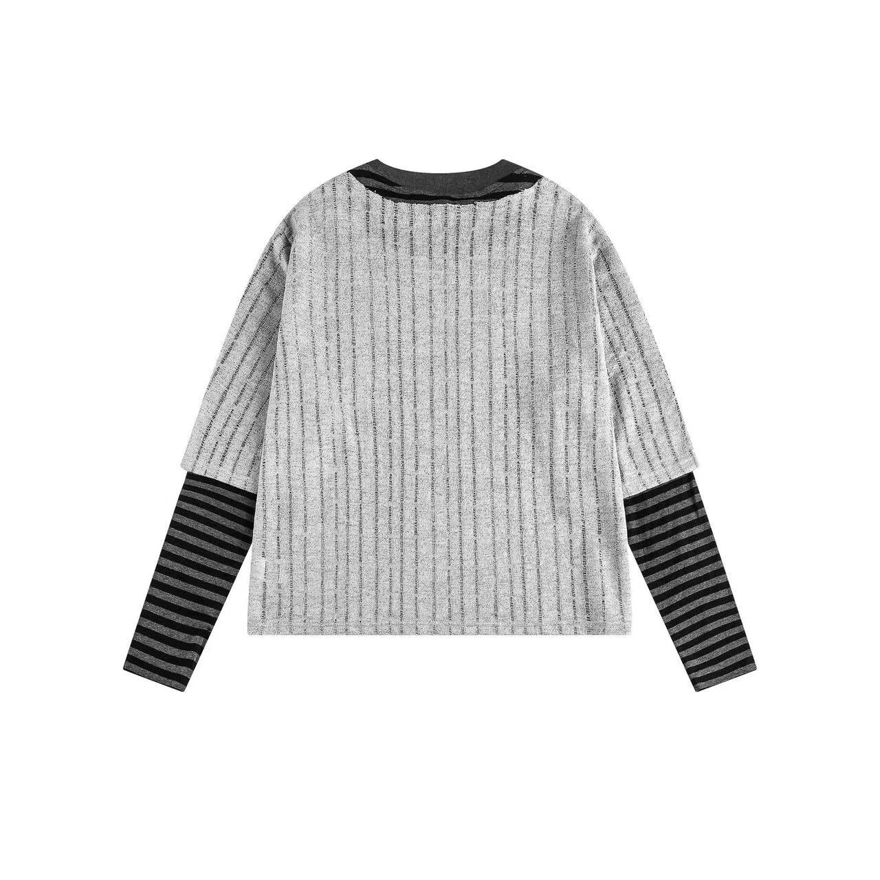 Vintage Faux Two-piece Y2K Punk Long Sleeve