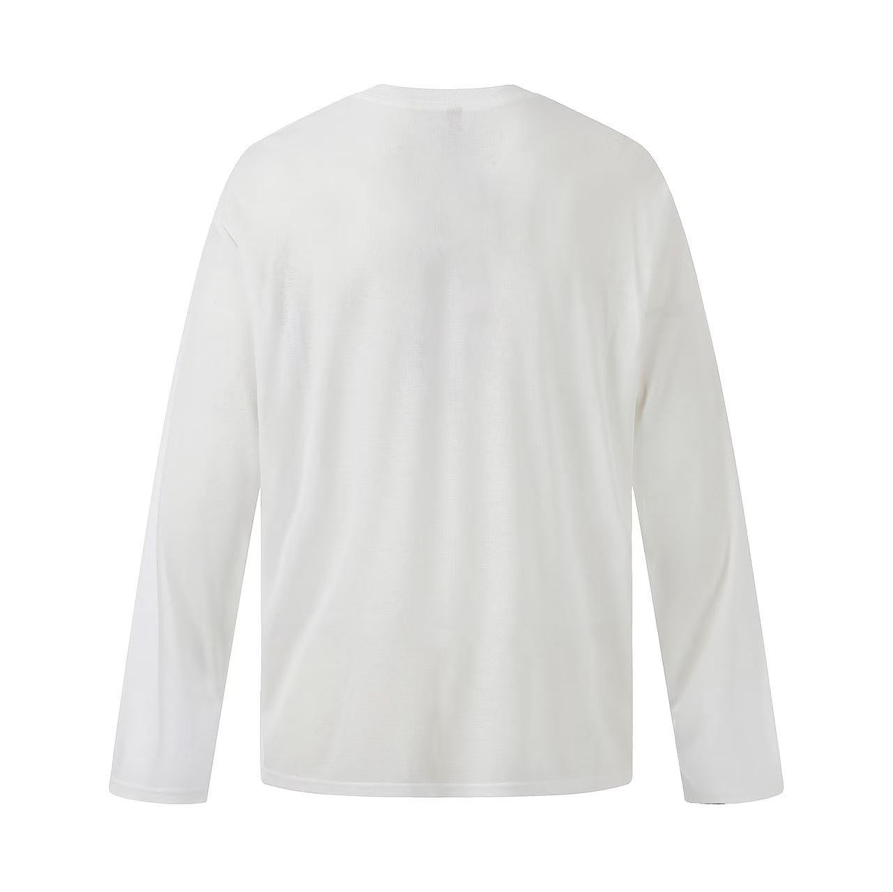 Streetwear Horse Sketch Graphic Long Sleeve