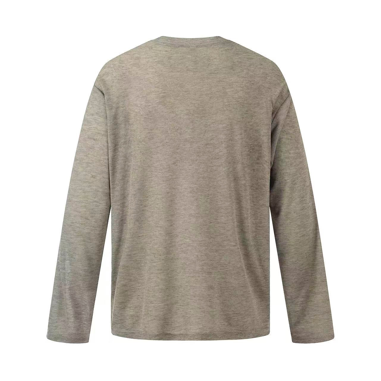 Streetwear Horse Sketch Graphic Long Sleeve