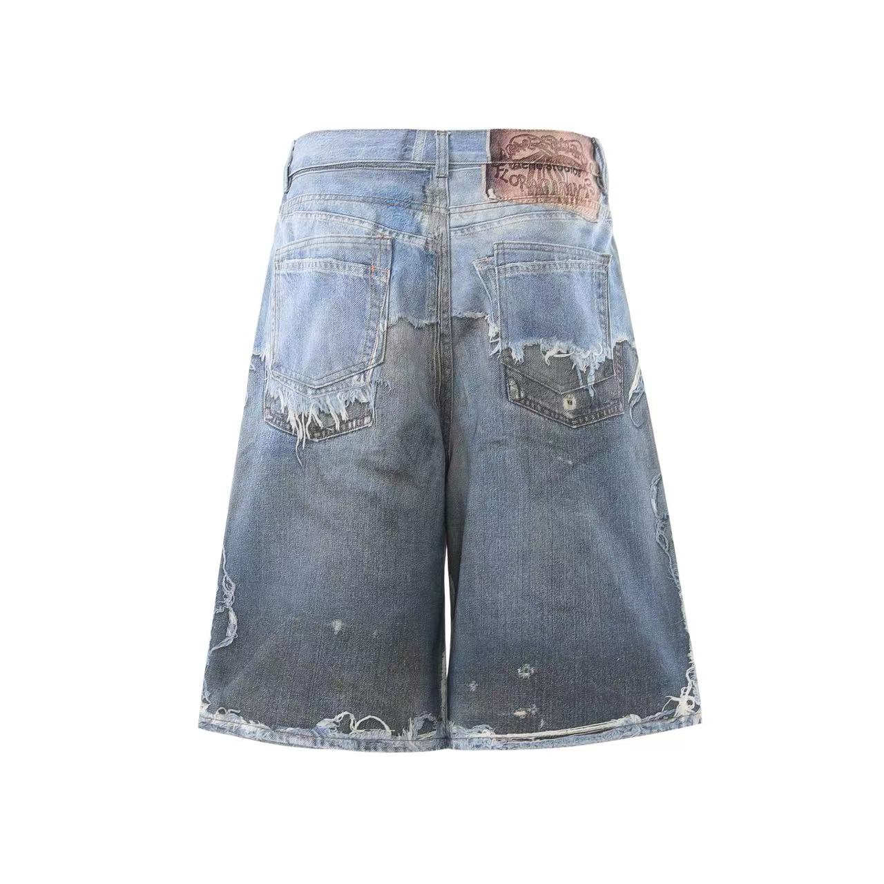 3D Print Fake Layered Distressed Wide-Leg Jorts