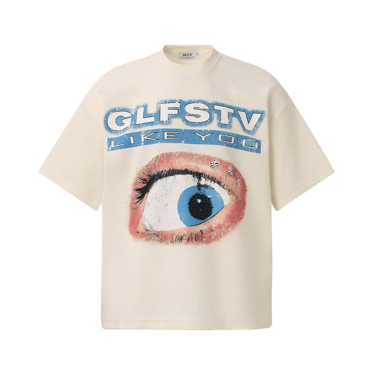 Eye Print Waffle Knit T-Shirt