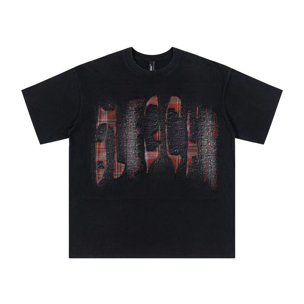 Street Style Patch Letter Graphic T-Shirt