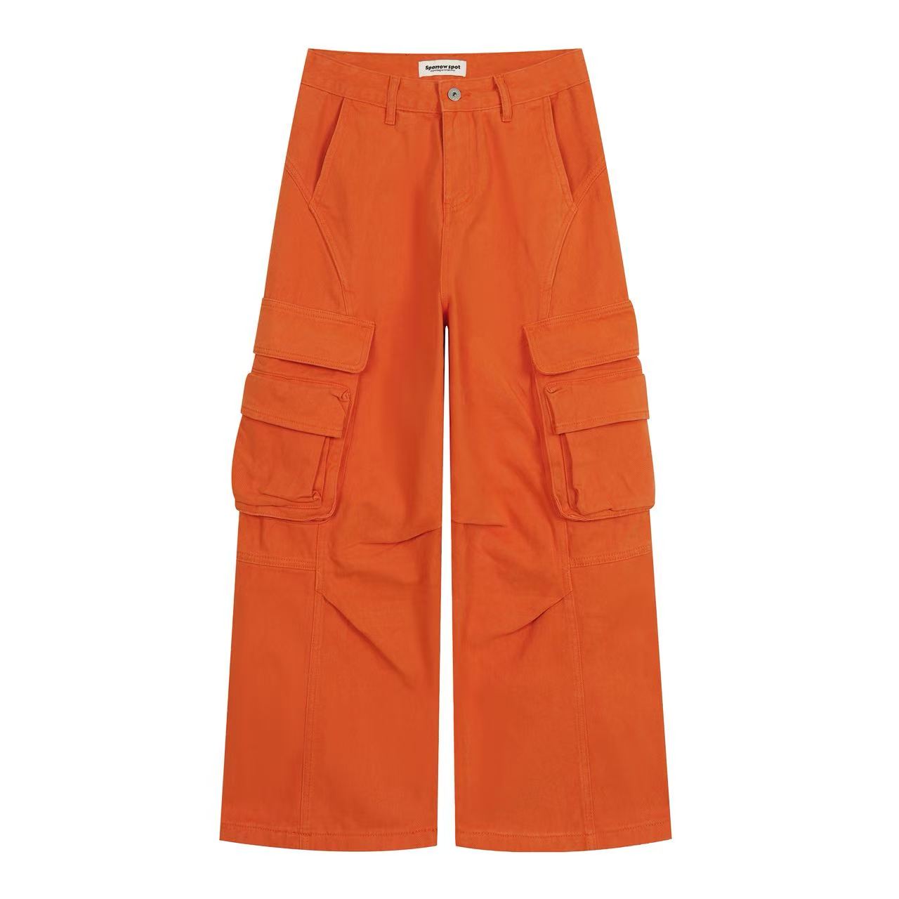 Streetwear Multi-Pocket Wide-Leg Cargo Pants