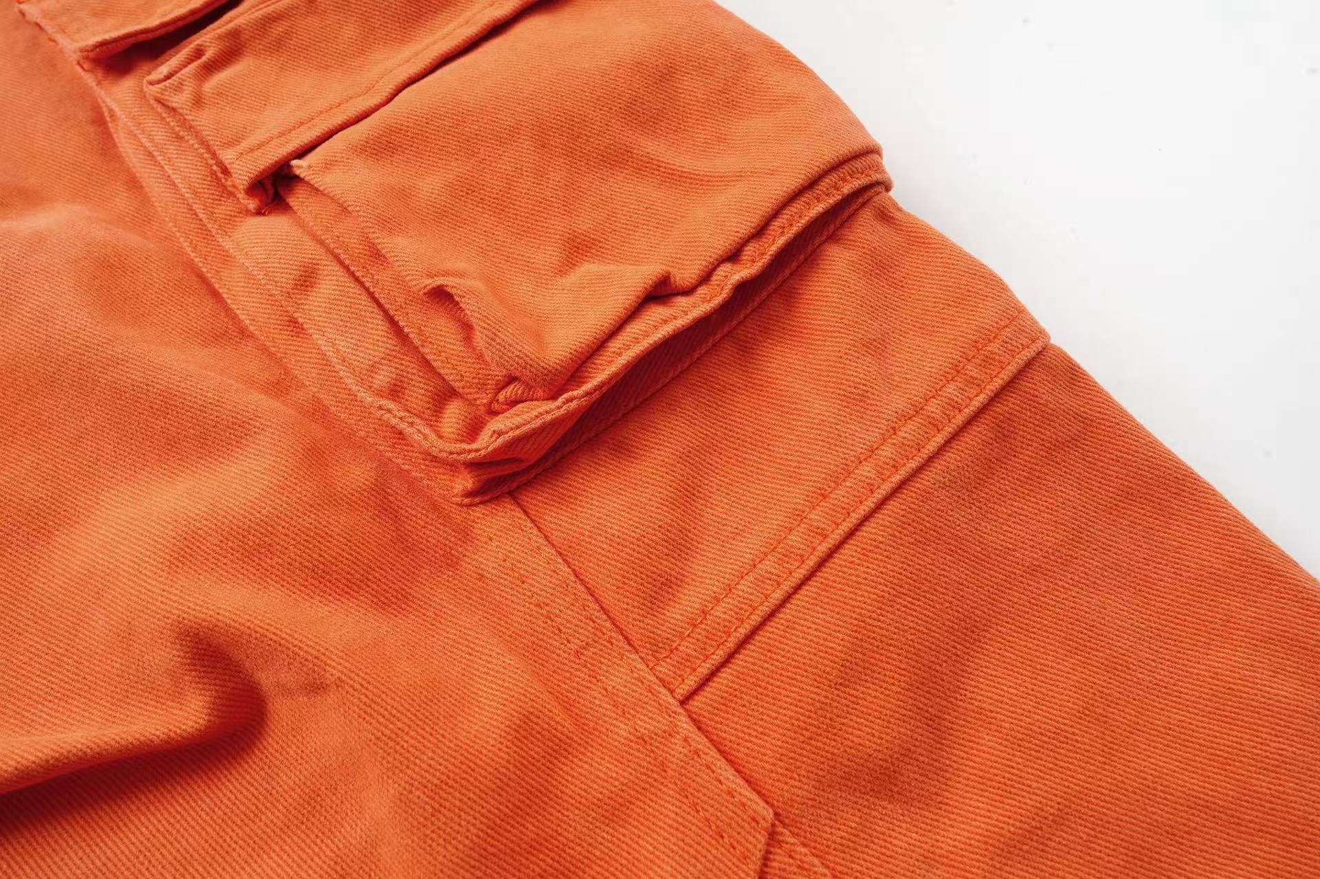 Streetwear Multi-Pocket Wide-Leg Cargo Pants