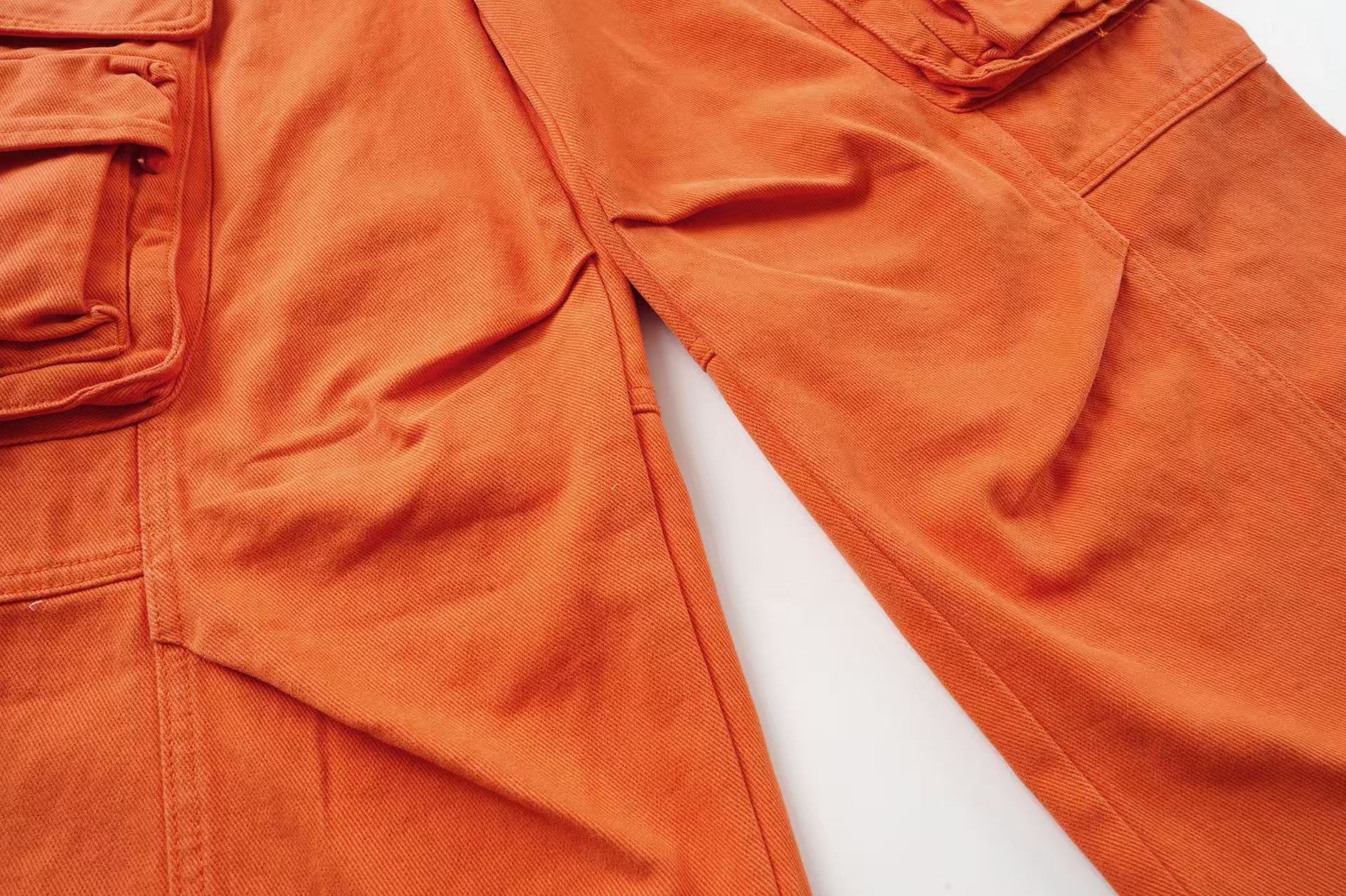Streetwear Multi-Pocket Wide-Leg Cargo Pants