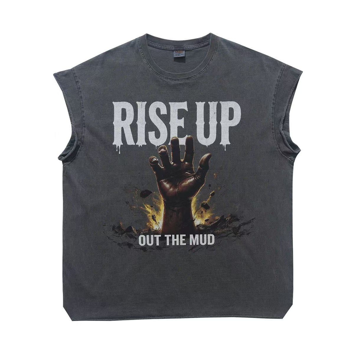 Vintage Wash Hand Print Tank Top