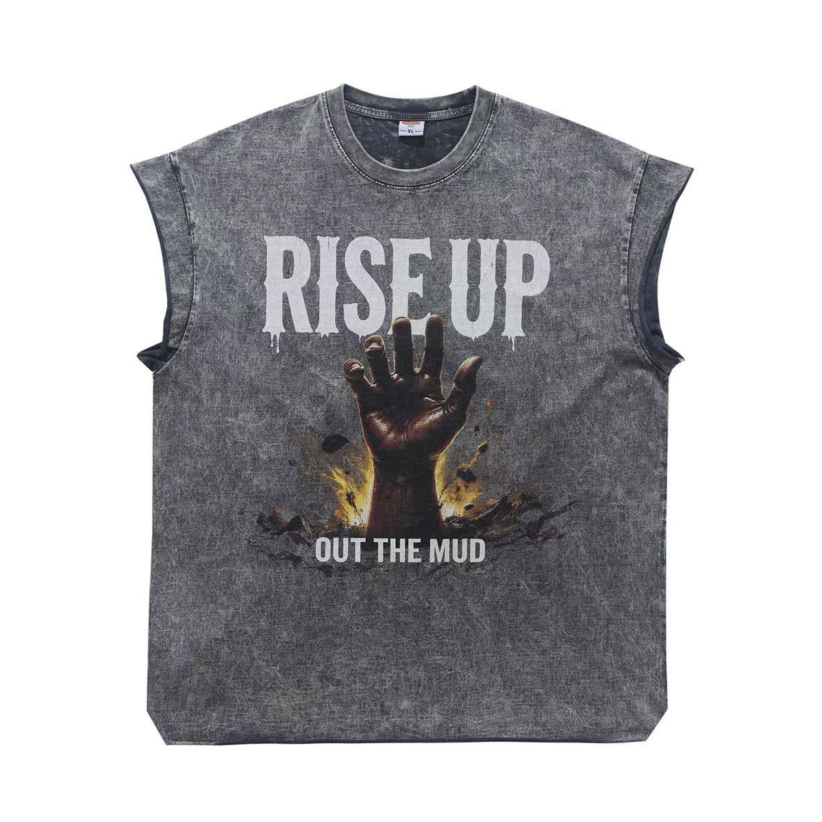 Vintage Wash Hand Print Tank Top