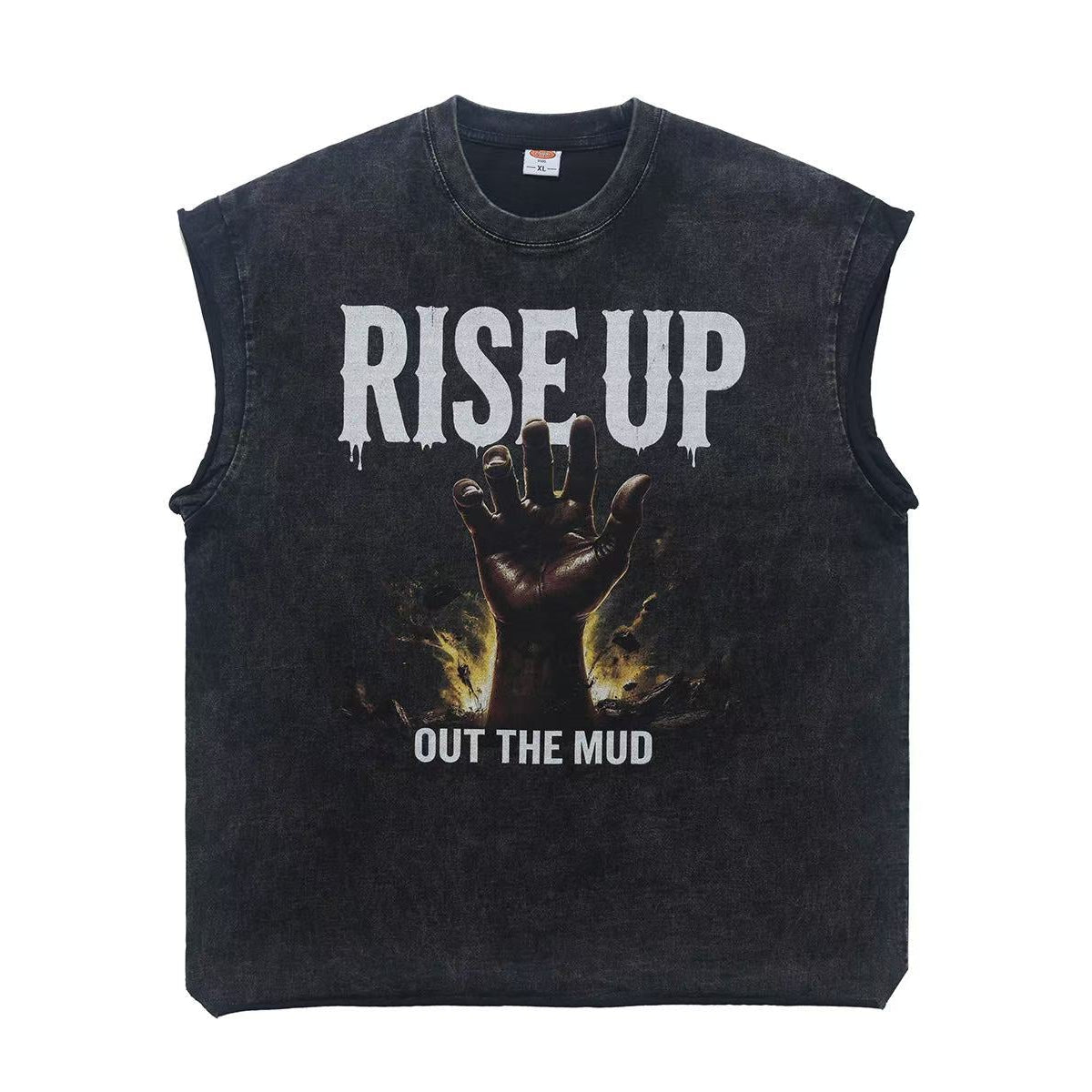 Vintage Wash Hand Print Tank Top