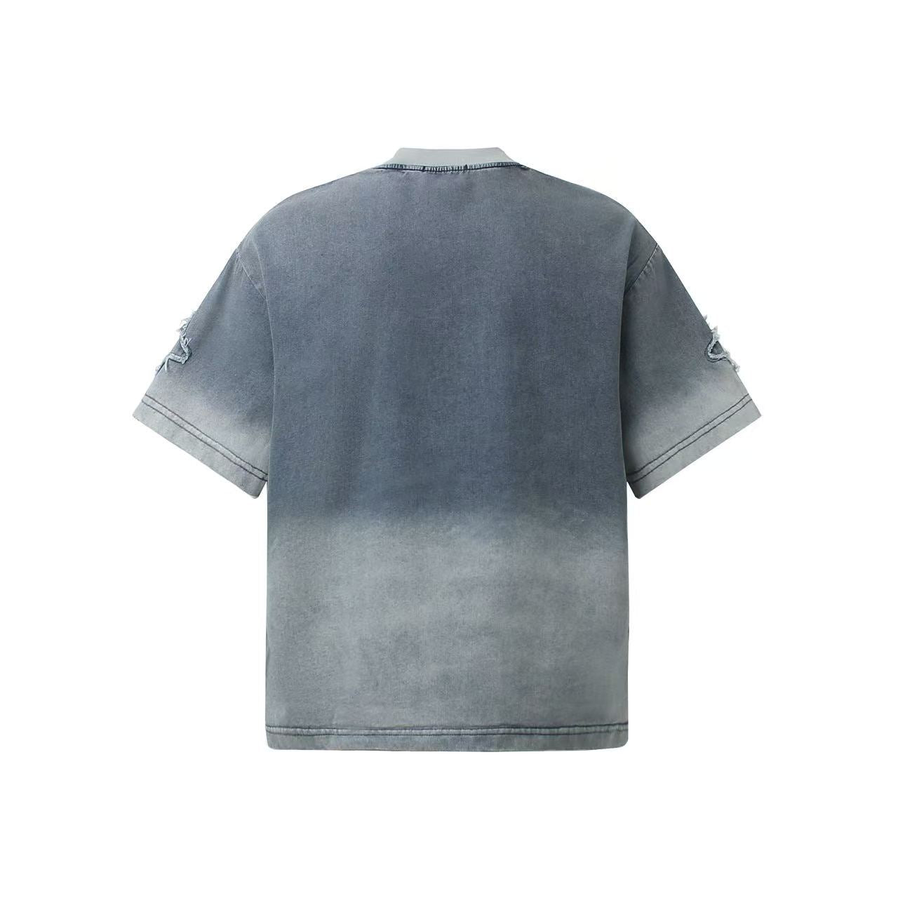 Distressed Vintage Word Print T-Shirt