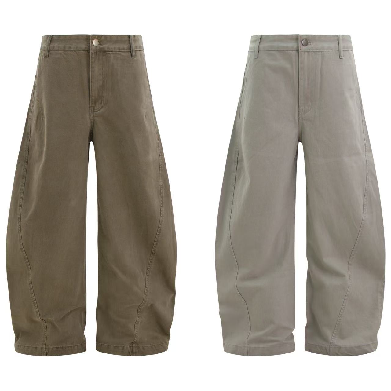 Wide-Leg Baggy Cargo Pants