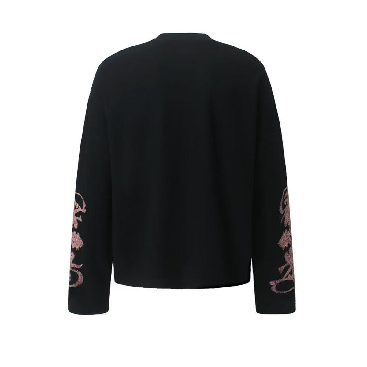 Studded Cross Print Waffle Knit Long Sleeve
