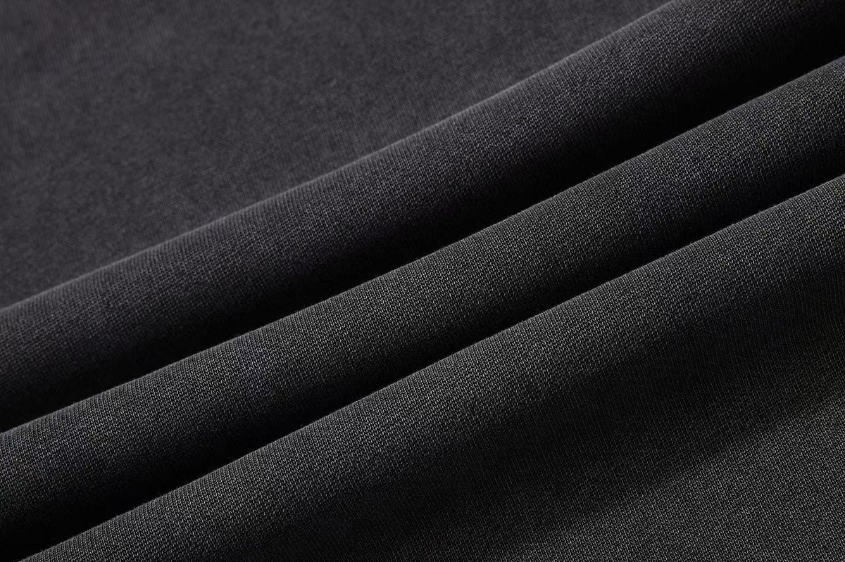 Washed Crackle Letter Baggy Wide-Leg Sweatpants
