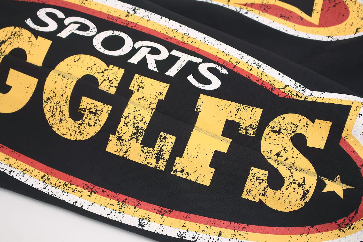 Vintage Sports Graphic Baggy Wide-Leg Sweatpants