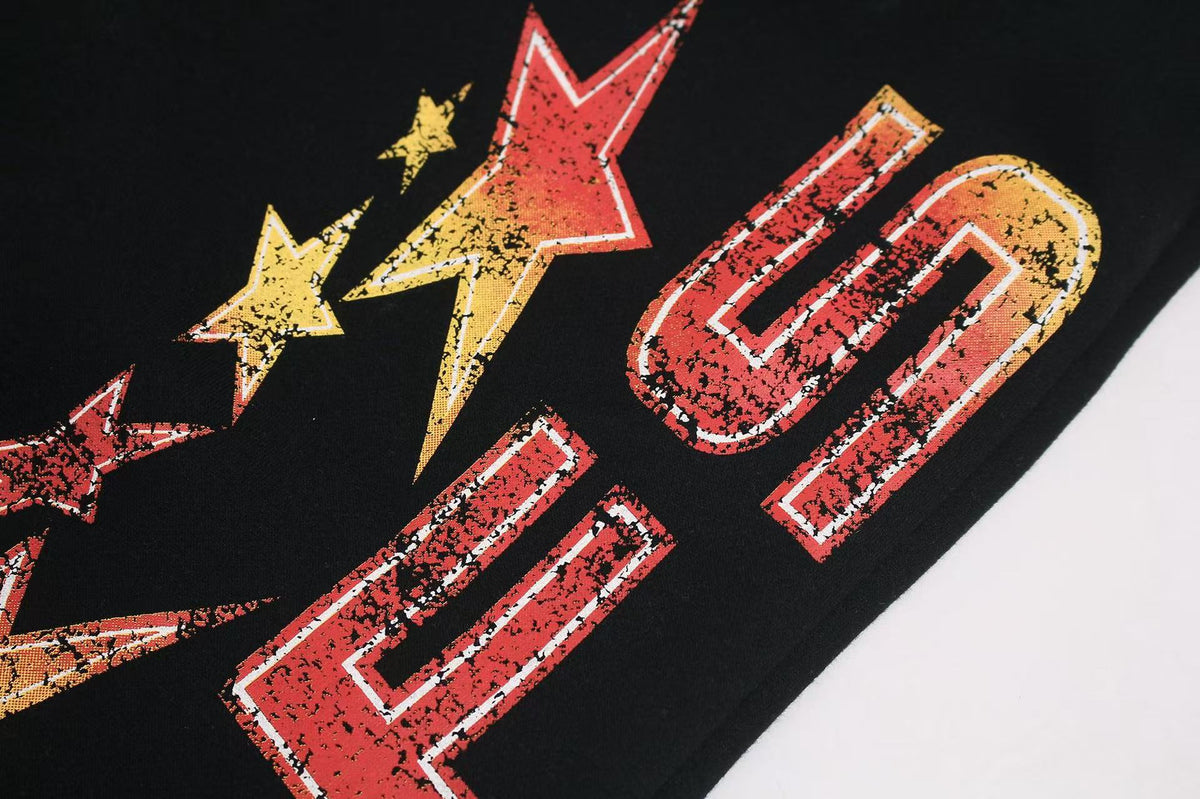 Vintage Sports Graphic Baggy Wide-Leg Sweatpants