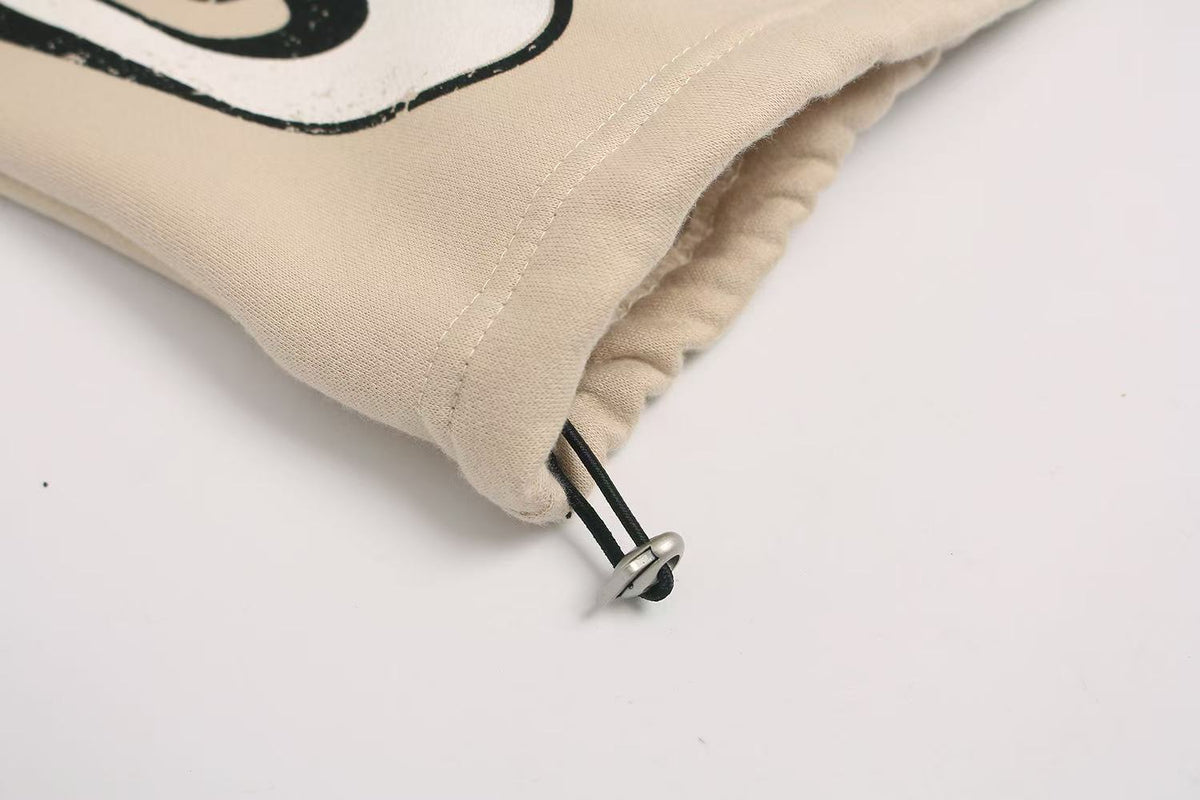 Graffiti Star Graphic Baggy Wide-Leg Sweatpants