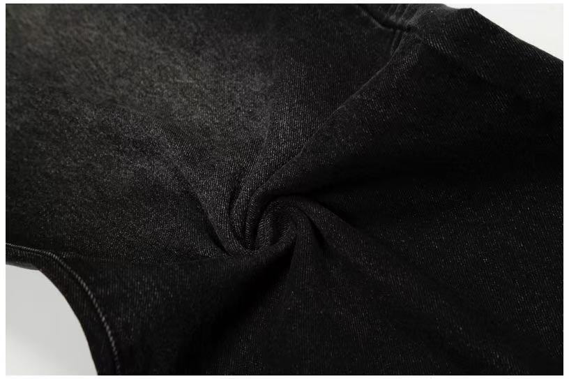 Vintage Knee Whisker Faded Baggy Jeans