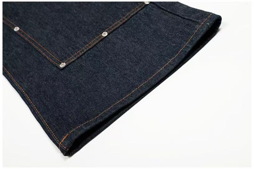 Double Waist Rivet Baggy Jeans