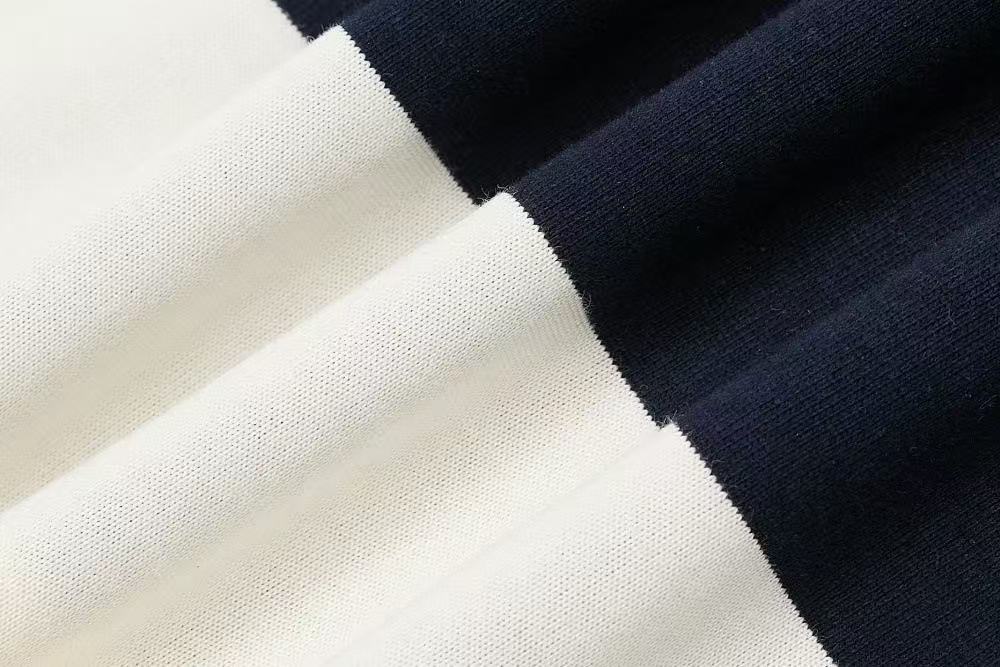 Vintage Block Stripe Number 12 Graphic Rugby Polo Shirt