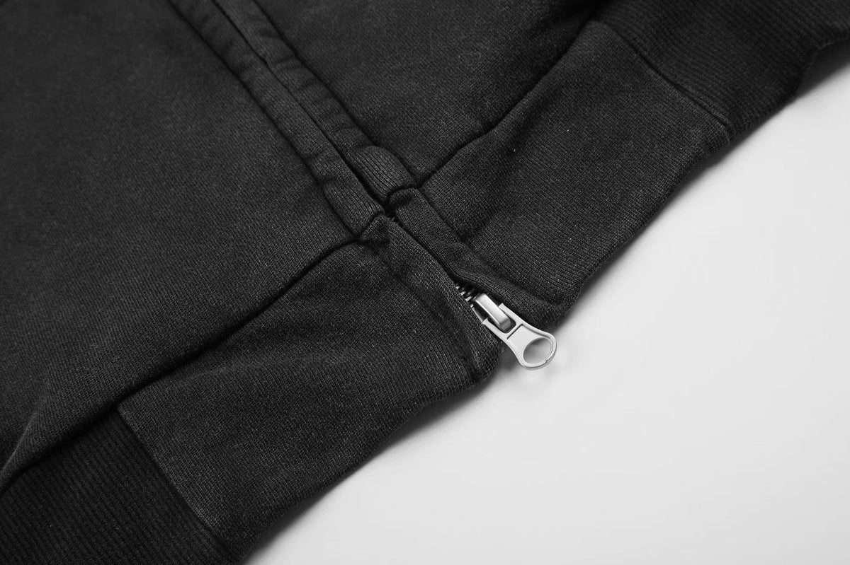 Wash Vintage 02 Graphic Zip Up Hoodie