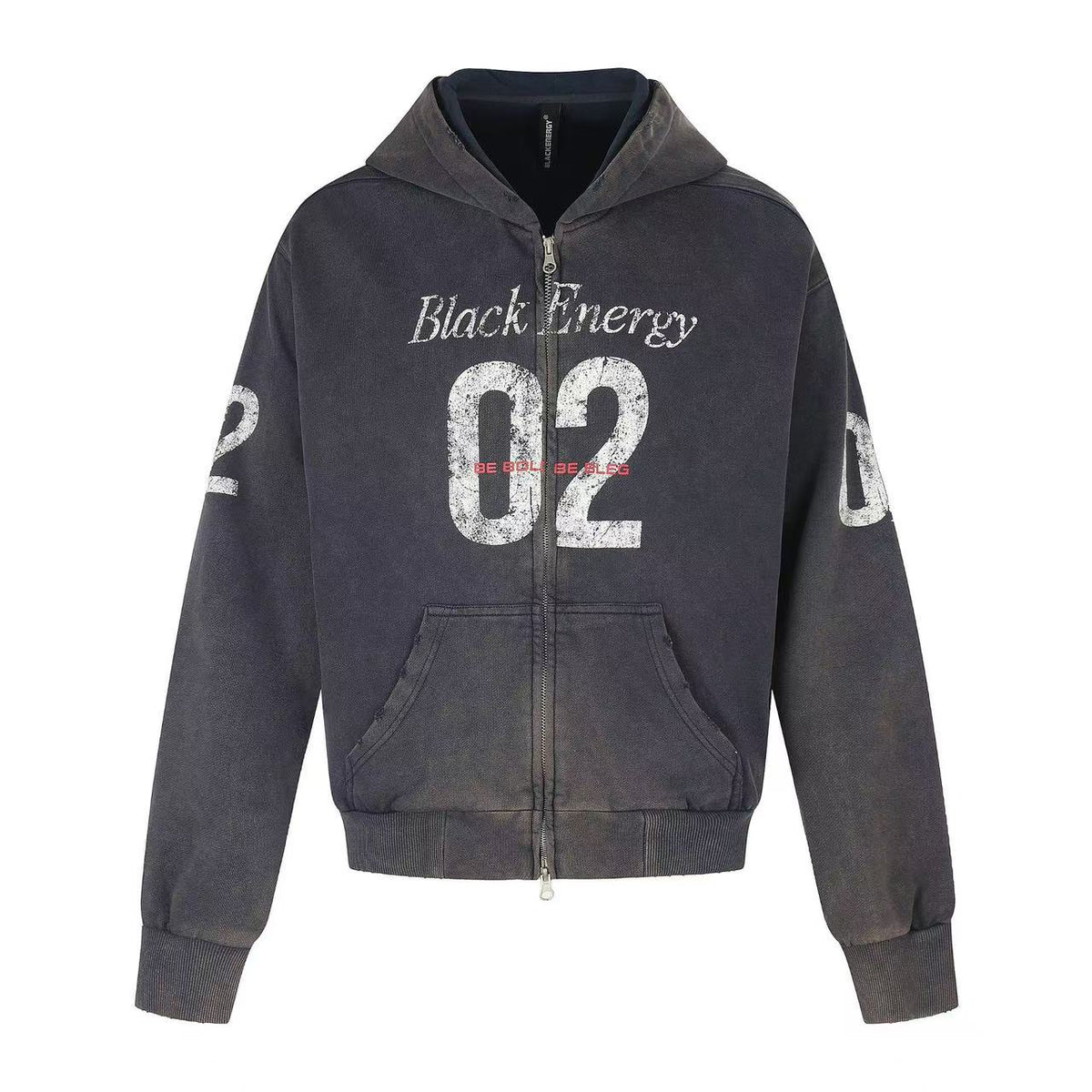 Wash Vintage 02 Graphic Zip Up Hoodie