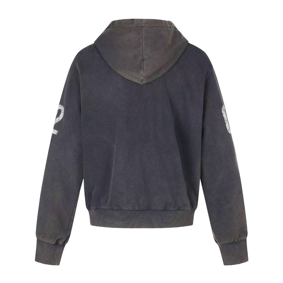 Wash Vintage 02 Graphic Zip Up Hoodie