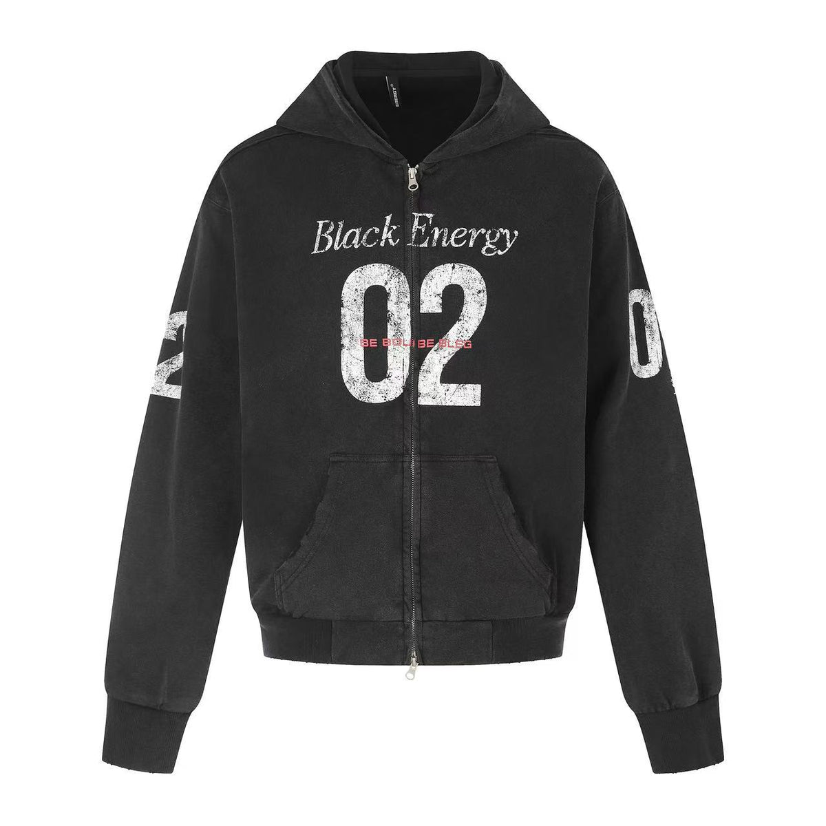 Wash Vintage 02 Graphic Zip Up Hoodie