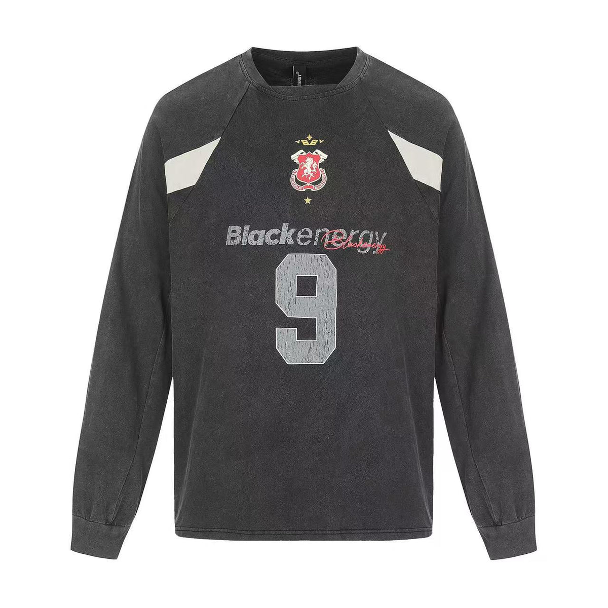 Wash Vintage 9 Graphic Raglan Long Sleeve