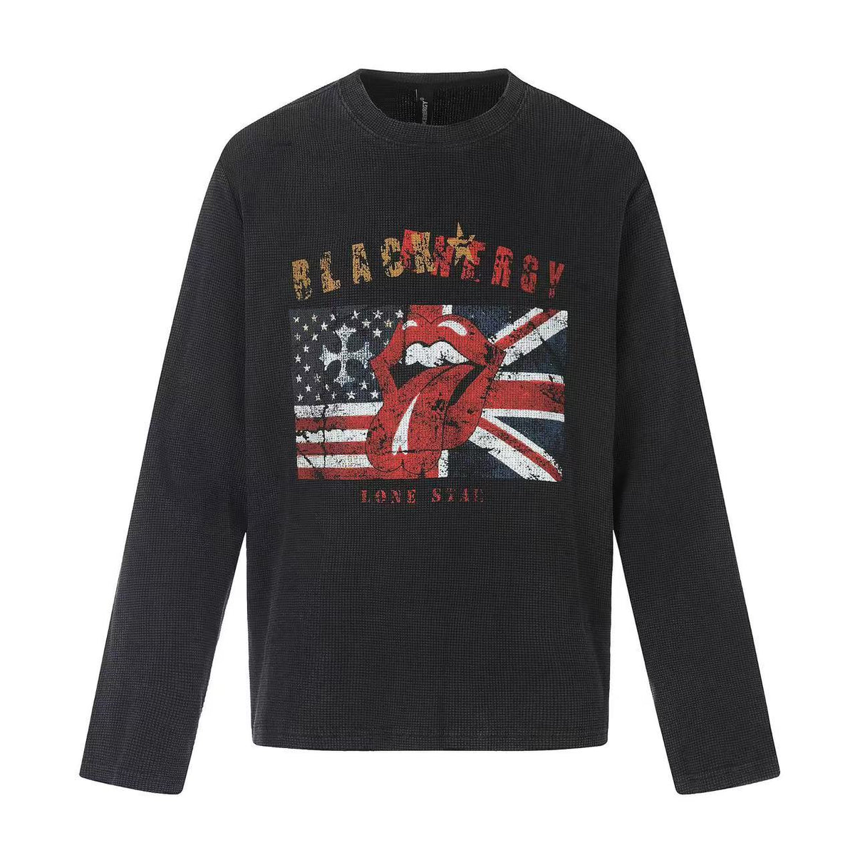 Vintage Flag Tongue Waffle Long Sleeve