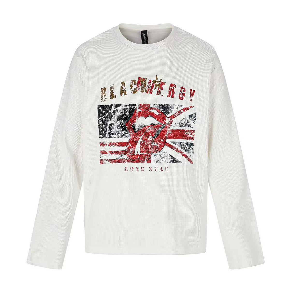 Vintage Flag Tongue Waffle Long Sleeve