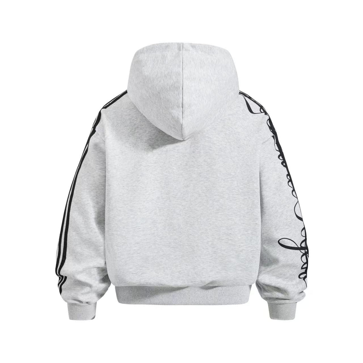 (Pre-Sell) 3-Striped Sleeve Graffiti 23 Crest Print Zip Up Hoodie
