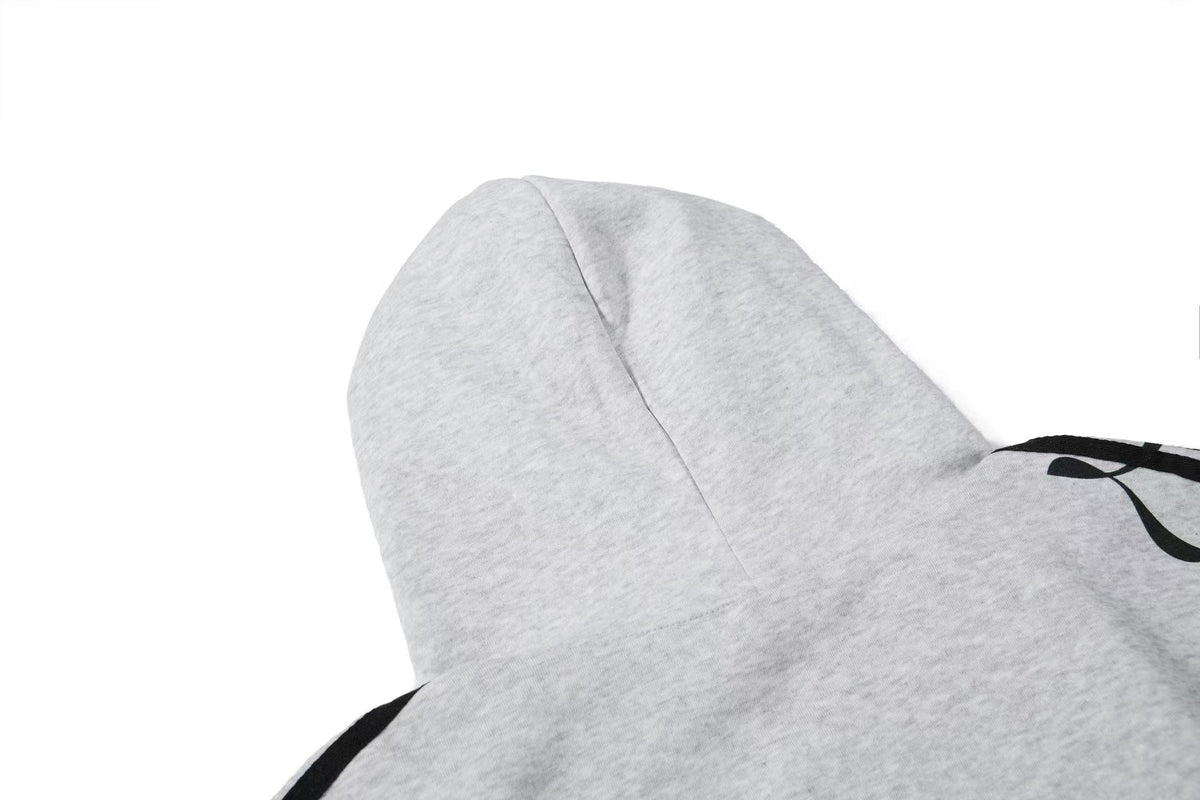 (Pre-Sell) 3-Striped Sleeve Graffiti 23 Crest Print Zip Up Hoodie
