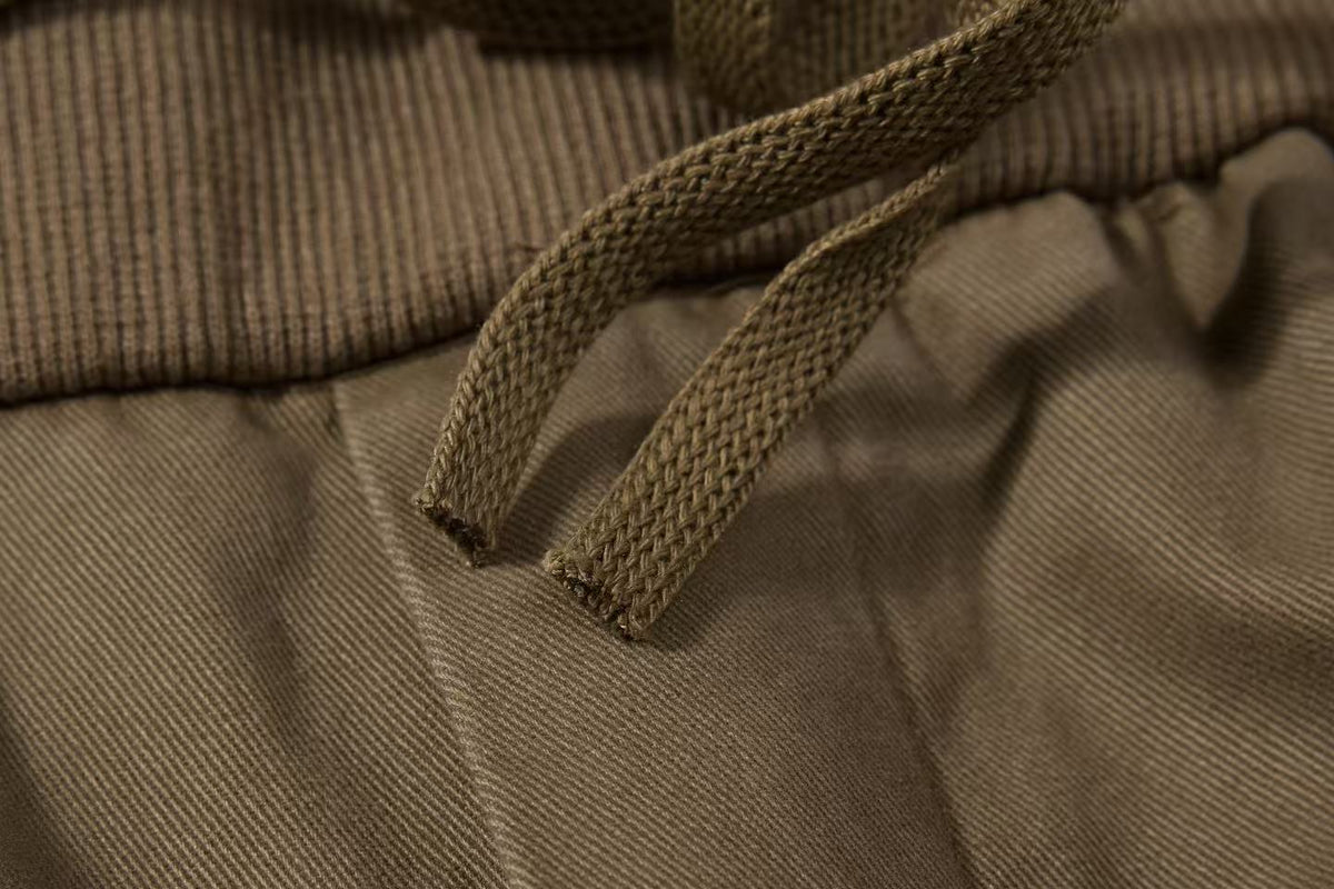 Vintage Baggy Wide Leg Lace-up Pocket Cargo Pants
