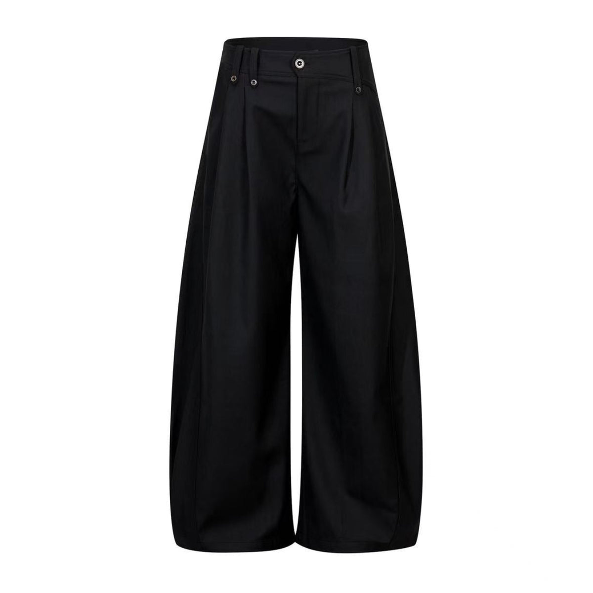 High Waist Pleated Wide-Leg Suit Pants