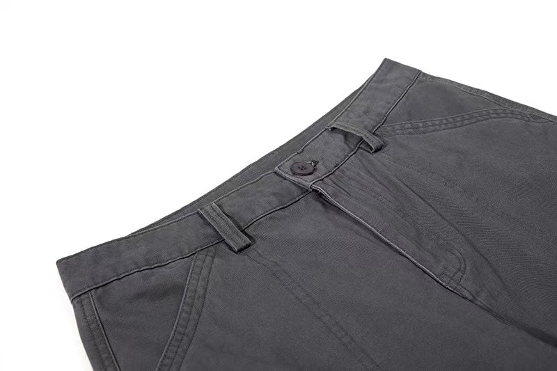 Vintage Washed Wide Leg Cargo Pants
