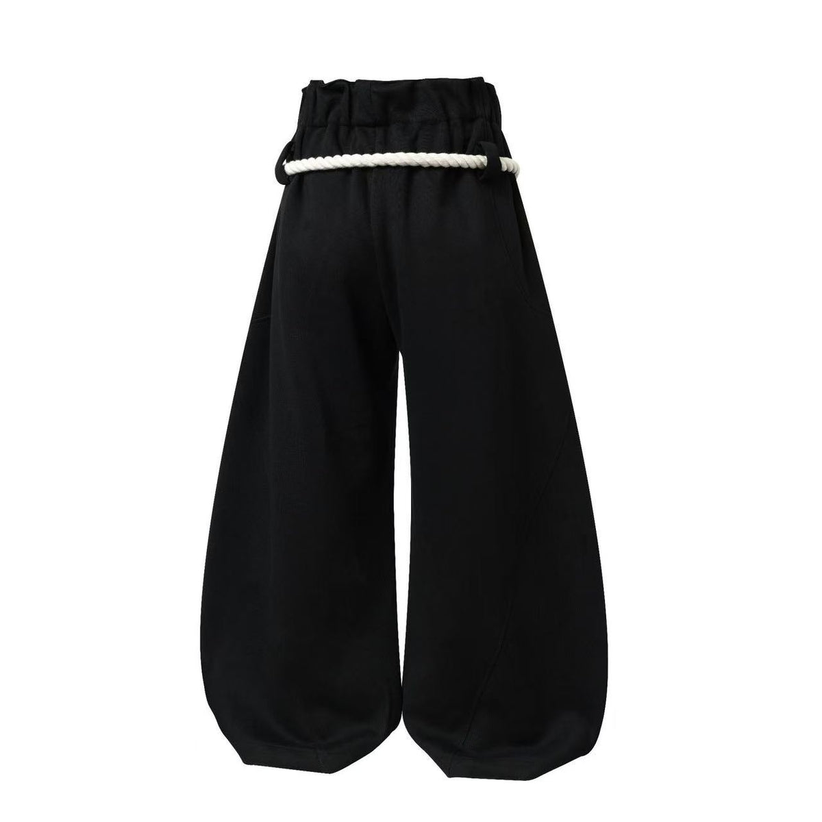 Thick Rope Drawstring Baggy Wide Leg Sweatpants